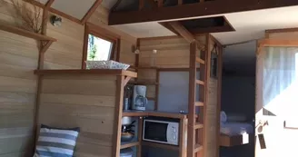 Dormir dans une cabane en bois