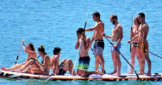 Découverte, sensation & partage en paddle géant par "la Cabane Verte"
