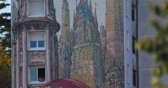 Mur peint "New-York Sur Charente"