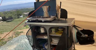 Tente tipi Camping Ferme de Simondon