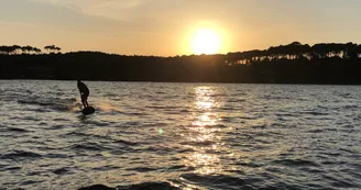 Bisca Gliss Lac coucher de soleil