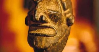Tête de Pierre Arawak (Pré-Taïno) 1200 avant J.C - Musée des cultures du monde. Ville de LImoges 2