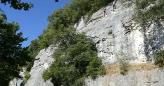 Rocher Cordis Le Trefle falaise de Cordis escalade voies cotees 5 paroi Marignac