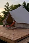 La tente nomade de la chambres d'hôtes  Casa Sana - Vue de l'extérieur