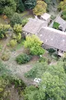 Vue aérienne des gîtes de Fouard