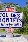 Col des Montets - panneau